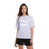 PUMA ESSENTIALS T Shirts Unisex Light Purple Crew Neck Moderate Straight Fit 539904-23