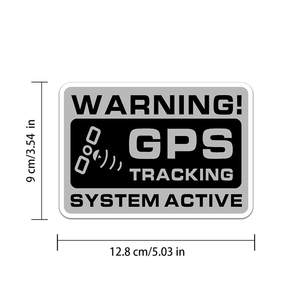 GPS Tracking Stickers, GPS Tracker Stickers - 10 Warnings for