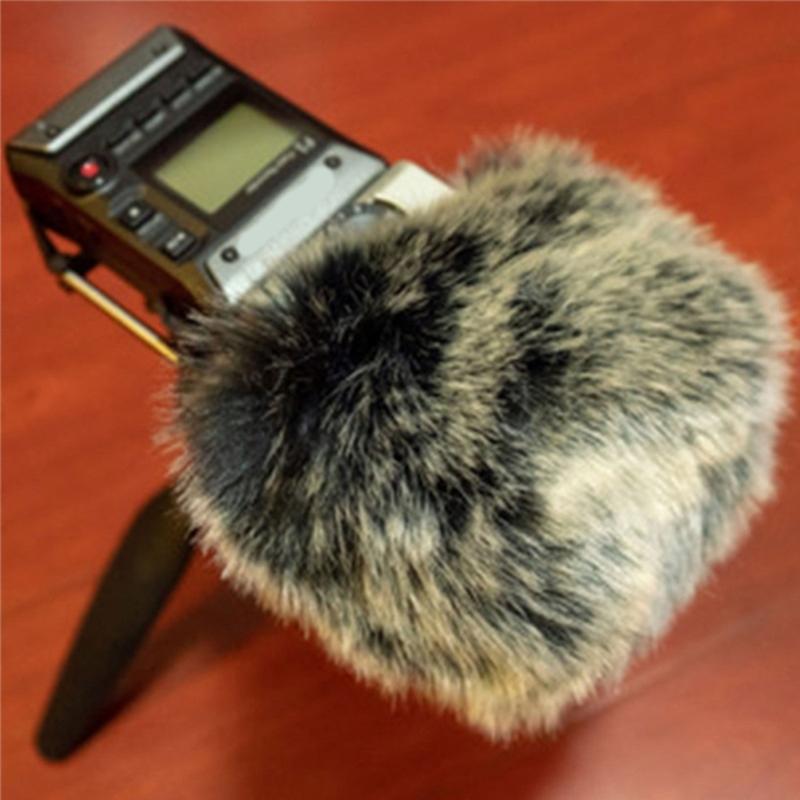 Durability Artificial Furry Wind Muff For H5 H6 XYH5 Microphone Recorder Ideal For Outdoor Interviews And Music Recording