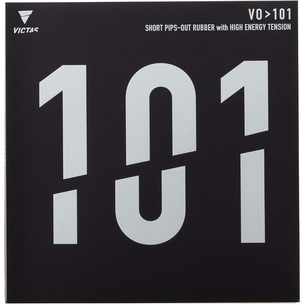 Victas VO101 Table Tennis Rubber Soft Black 1.6mm