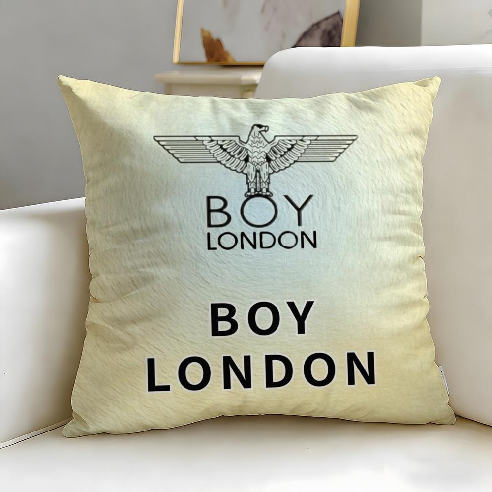 classic fashion brand BOY LONDON Cushion Cover Soft & Easy-Wash Pillow Case – Versatile for Couch, Bed, Travel and Office
