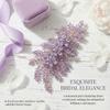 Sparkling Wedding Headband Leaf Design Handmade Wedding Hair Accessories Luxury Elegant Bride Crown Tiaras Wedding Ceremony