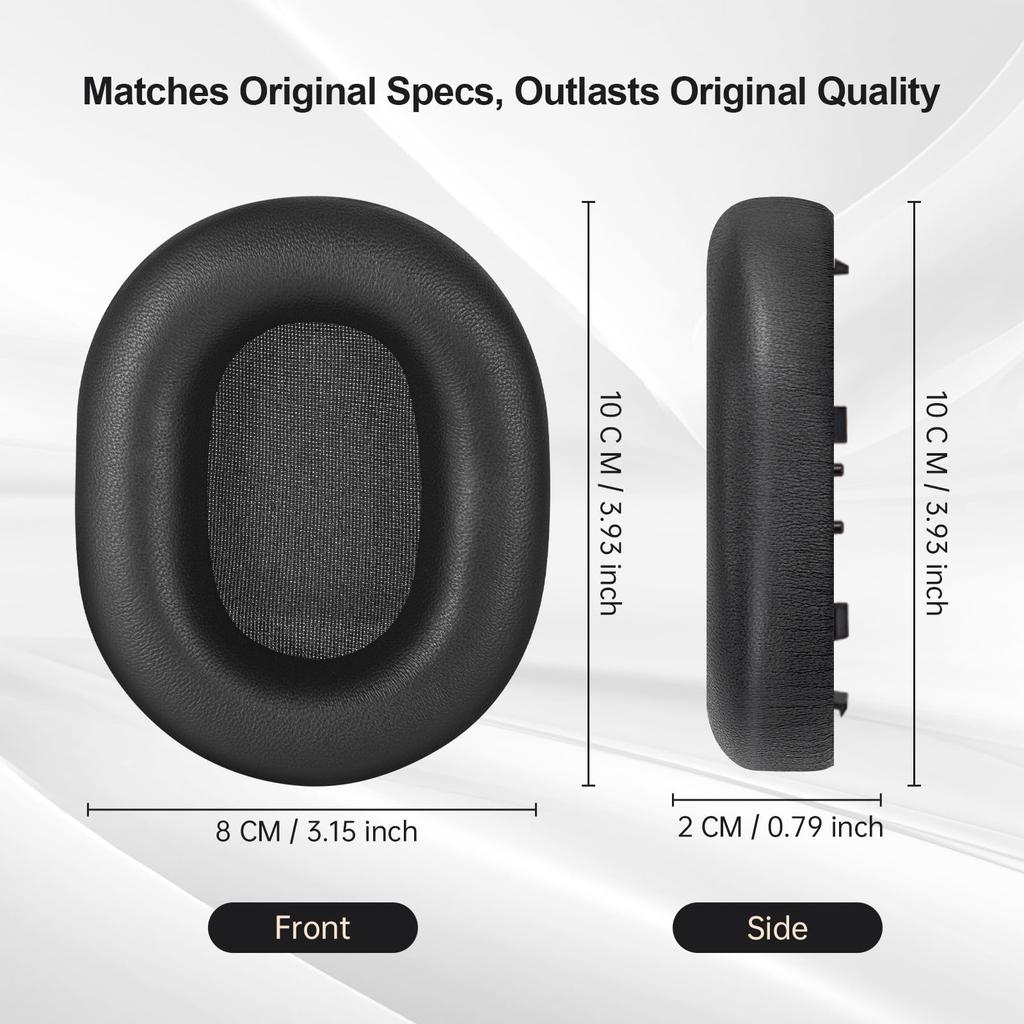 Aurivor Replacement Ear Pads Cushions for Sony Noise Cancelling Headphones Premium XM5 Ear Covers with Soft Leather and Optimized Memory Foam &