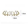 Earrings Niche Design Earrings Women's Fashion Four-claw Stud Earrings