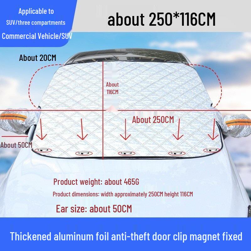 Universal Car Windshield Sun and Snow Cover