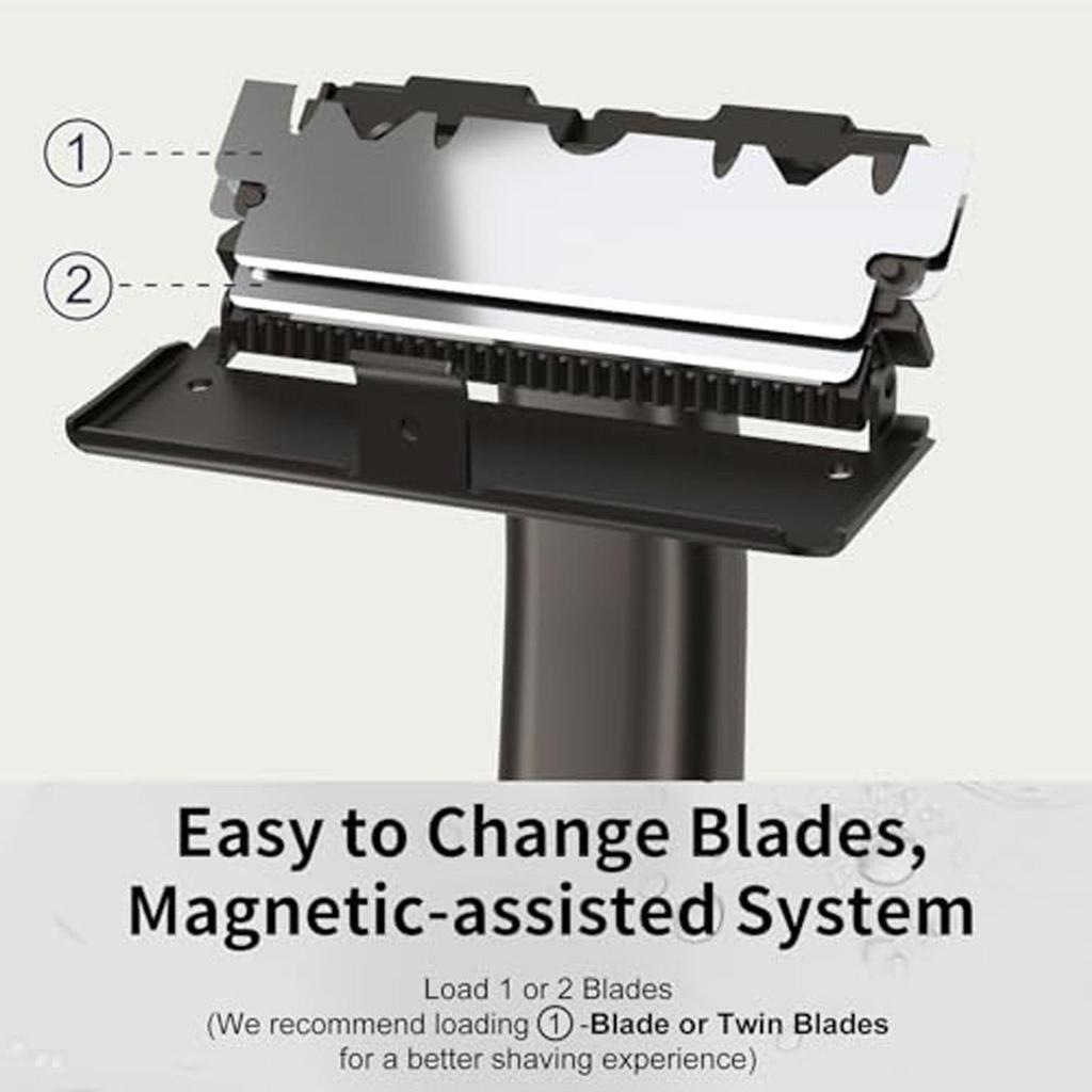 Double Layer Half Blade Manual Razor with Floating Head