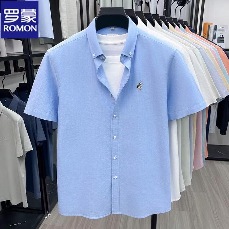 Romon Men s Summer Cool-Touch Cotton Polo Shirt M
