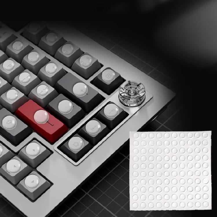 1 Blatt 100-Tasten Silikon Tastatur Nagel Schutz Tastenkappen Höhenvergrößerer Verhindert Abnutzung der Tasten Beim Tippen
