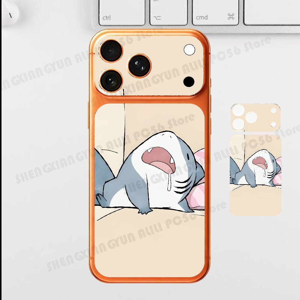 Cut Shark Plain Decal Skin For IPhone17 Pro ProMax Back Film Cover Wrap Anti-scratch Durable Sticker