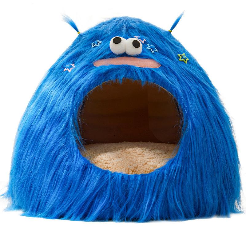 Cat House Cat Villa Cat House Thick Style Enclosed Winter Warm All Seasons Universal Enclosed Sense of Security