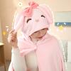 Cartoon Hooded Nap Blanket Warm Shawl Blanket Portable Blanket Thermal Blanket  Office Nap