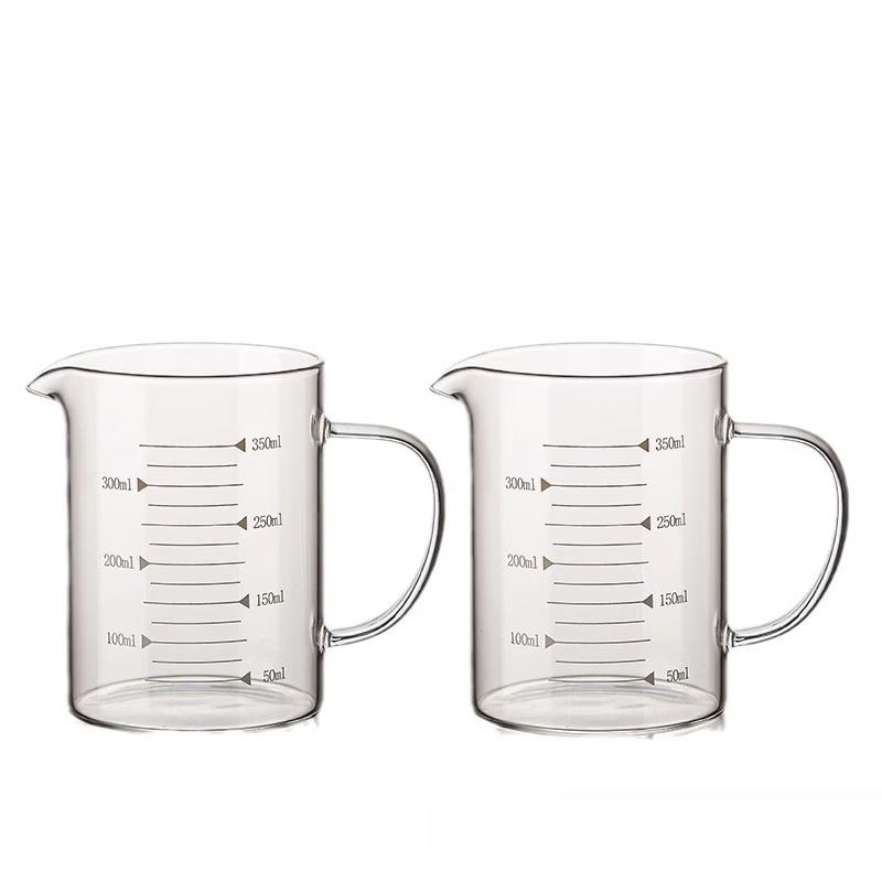 High Borosilicate Glass Measuring Cup with Lid