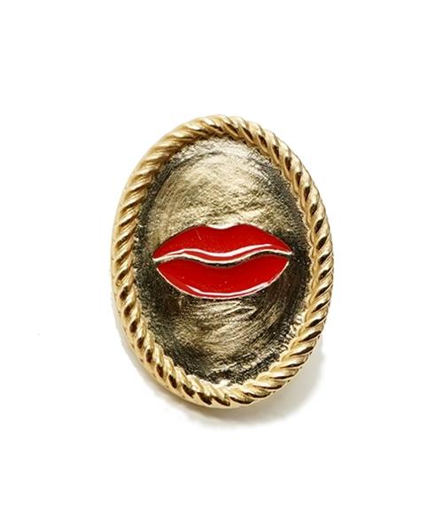 Bonbeau Antique Coin Lip Earrings