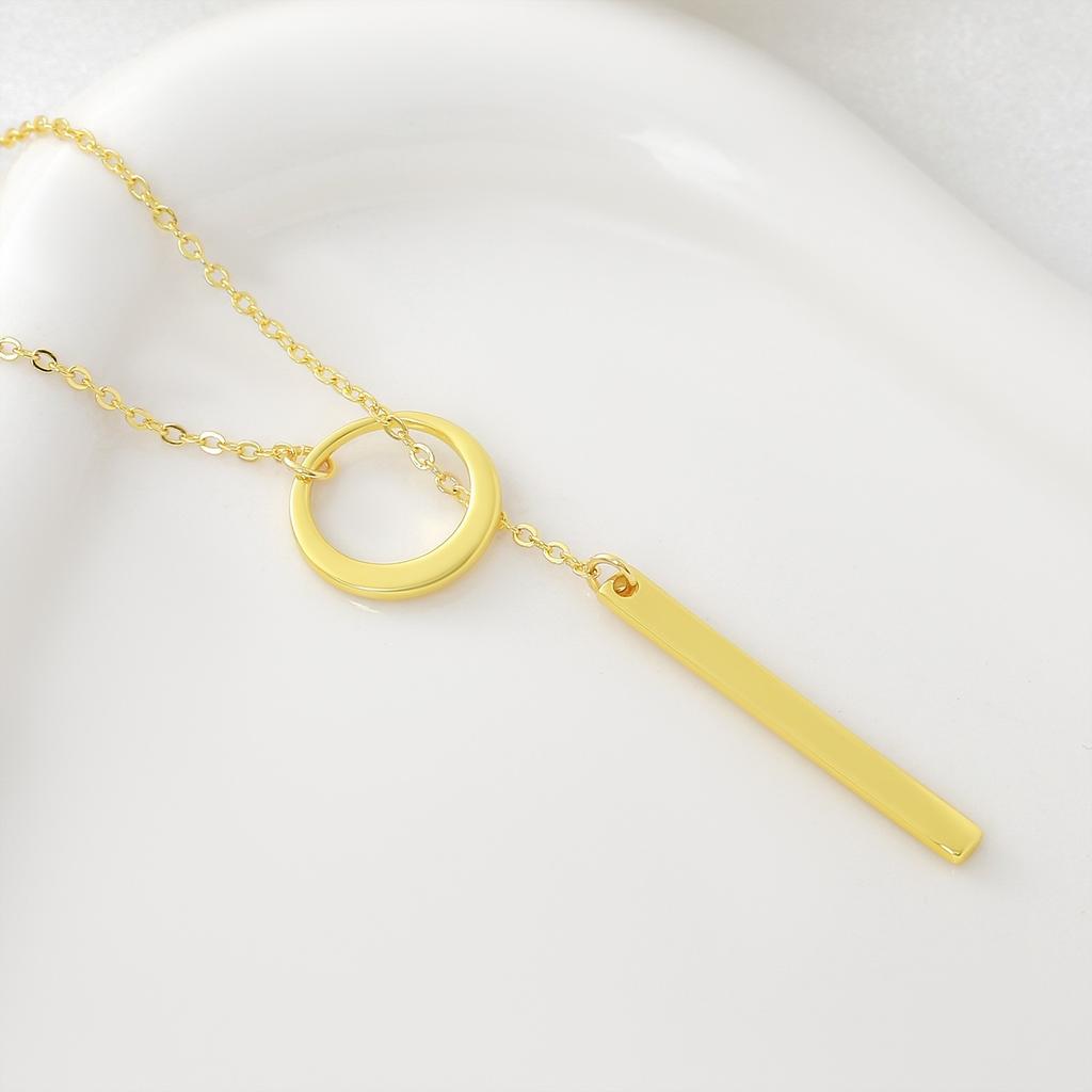 Square Sugar Zircon Cross Pendant Necklace - Simple, Fashionable, Daily Wear Collar Chain