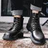 Mens Sneakers Genuine Leather Men Zip Lace-up Boots Male Comfortable High Top Shoe Classic Men Desert Boots