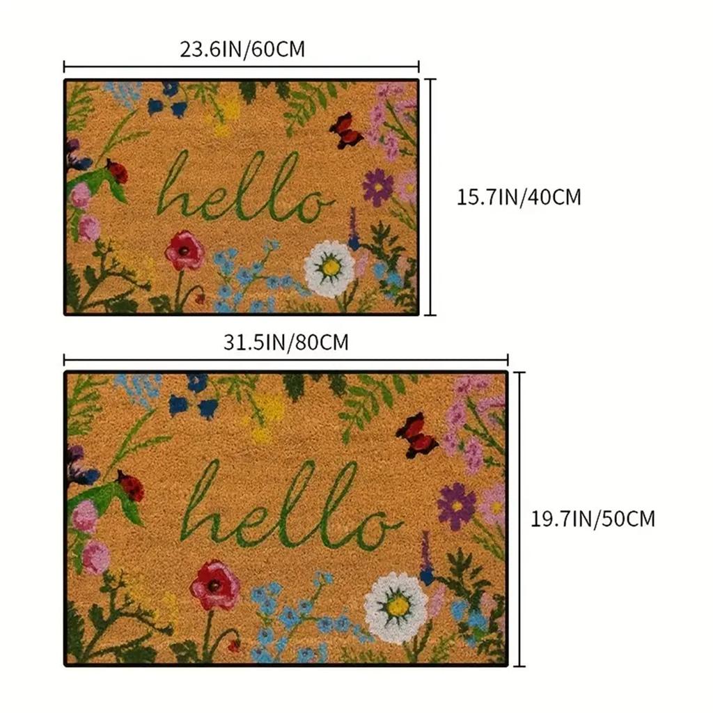 1pc Entrance Doormat, Dirt Resistant Door Mat, Room Decor, Indoor Outdoor Entrance Mat, Non-Slip Area Mat, Bathroom Mat Carpet