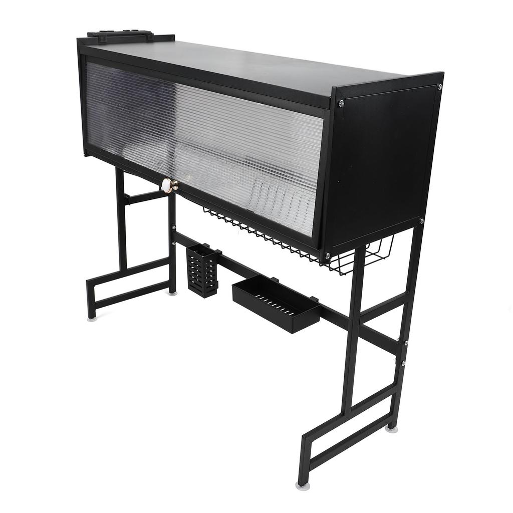 Over The Sink Dish Drying Rack Carbon Steel Space Saving 2 Tier Above Kitchen Sink Dish Drying