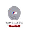 WCHT7 For BMW Car Logo Seat Headrest Pillow Case Neck Support Pad Anti-Dust Cover Accessories E30 E34 E36 E39 E46 E52 E53 E60 E61 E62