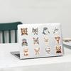 50PCS Animals With Glasses Stickers Aesthetic PVC Children Decoration Sketchbook Scrapbook Sticky Graffiti Cute Sticker For Kids