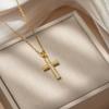 Elegant Cross Necklace with Full Diamond Design – Versatile Jewelry for Women
