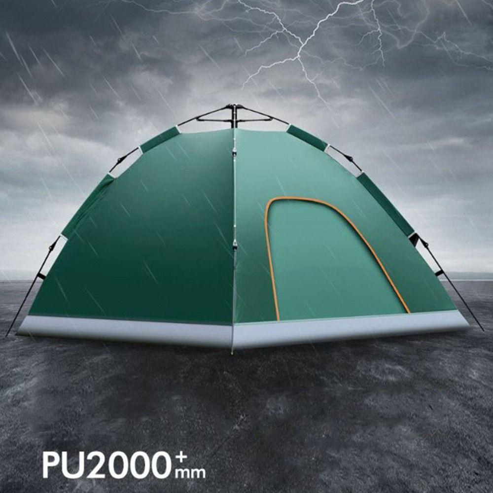 Portable Fully Automatic Tent Quick Opening Double Person Folding Camping Tent 2-person Double Door Beach Tent