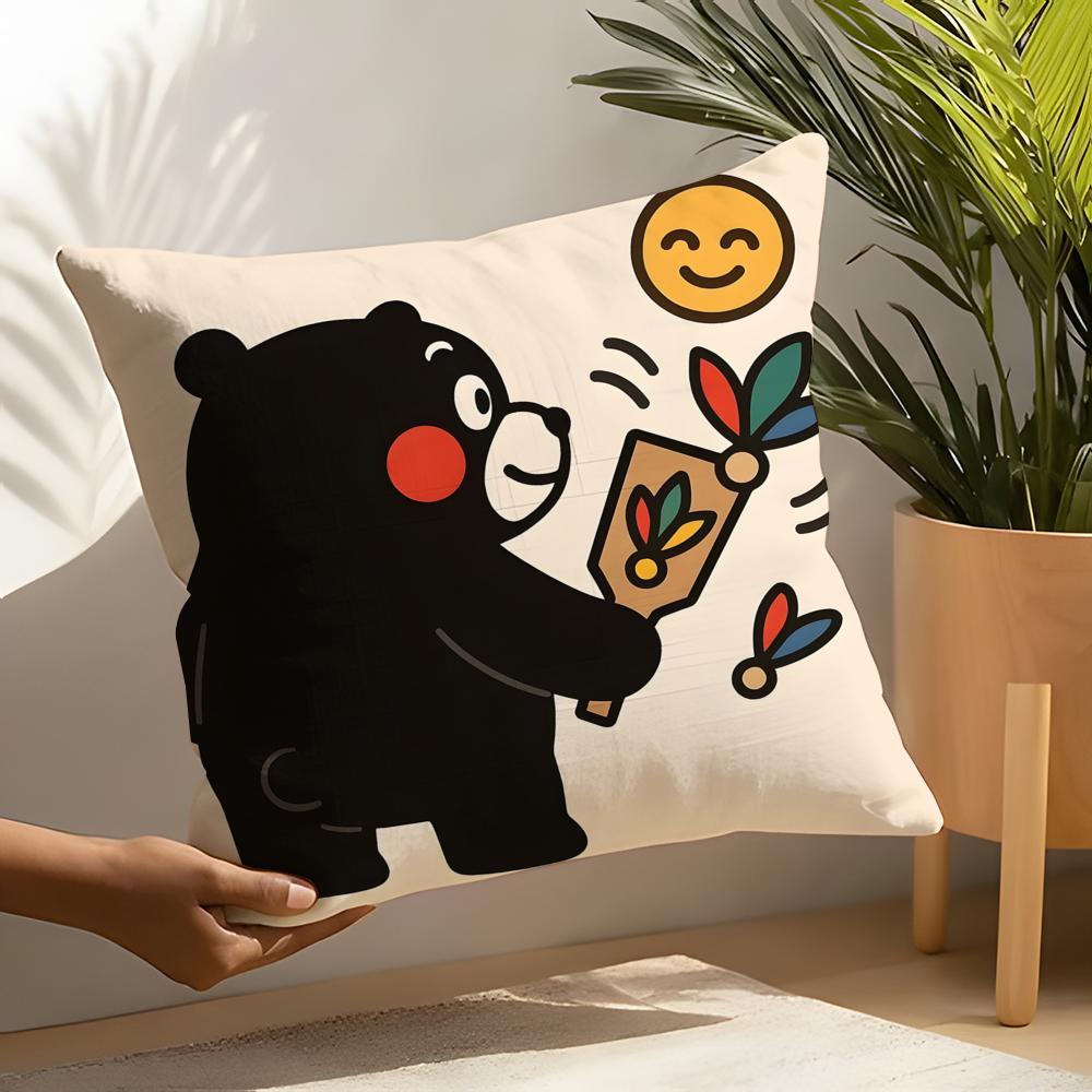 3 Funny And Quirky Party Animals Pillow Case Home Living Room Decoration Linen Pillowcover Pillow Cases Cushion Cover