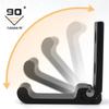 3PCs Folding Hooks Wall Door Clothes Coat Hat Bags Hangers Kitchen Bathroom Rustproof Towel Hooks Foldable Single Hook