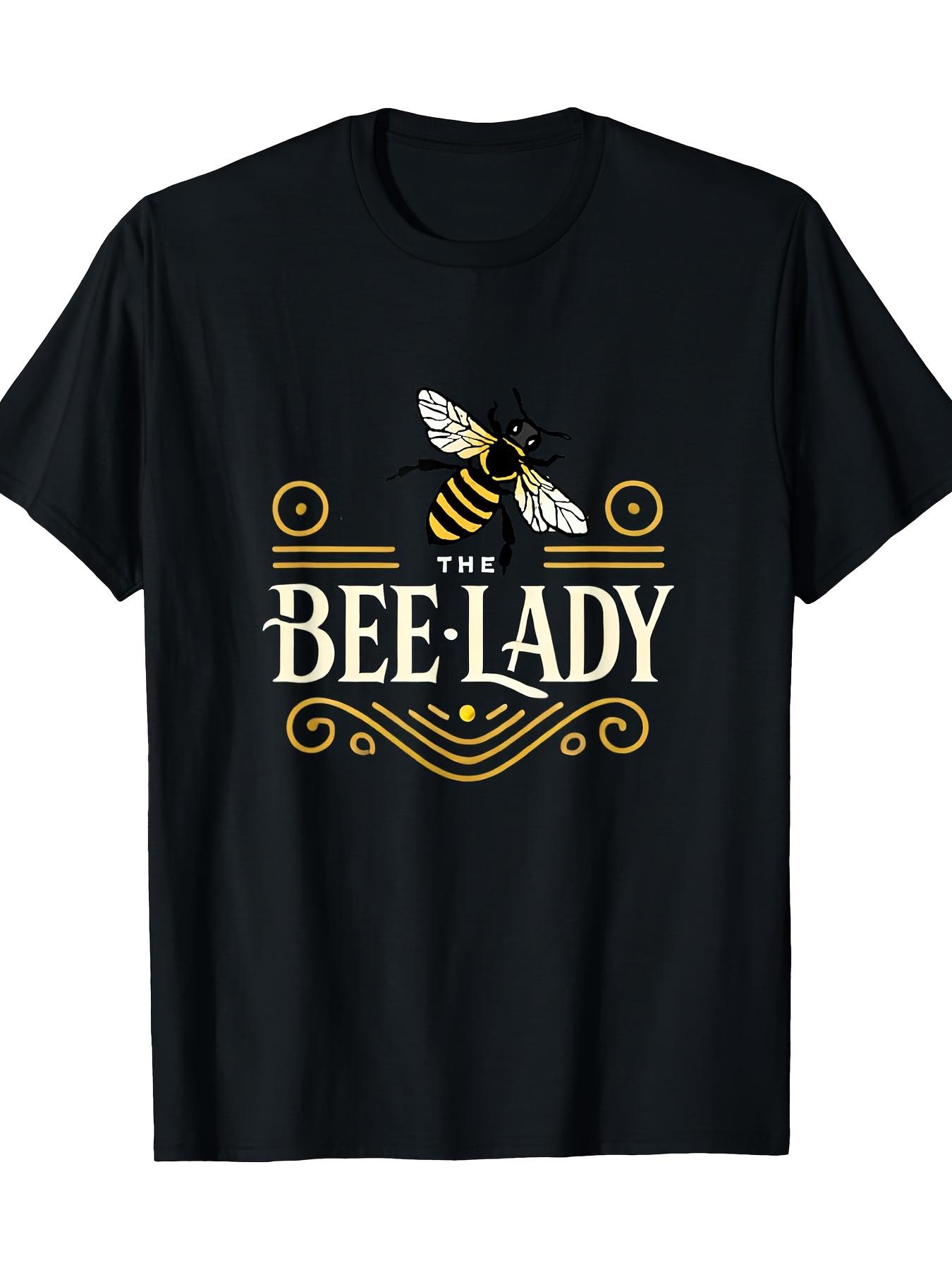 Пчеловод Женская Апиарист Пчеловод Пчеловодство Дизайн пчеловода 100% хлопок Круглый вырез Короткий рукав Печатная Мужская футболка S