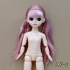 6 Minutes 30cm BJD Body Naked Doll 3D Real Eye General Muscle 20 Joint Cute Doll Change Girl Toy