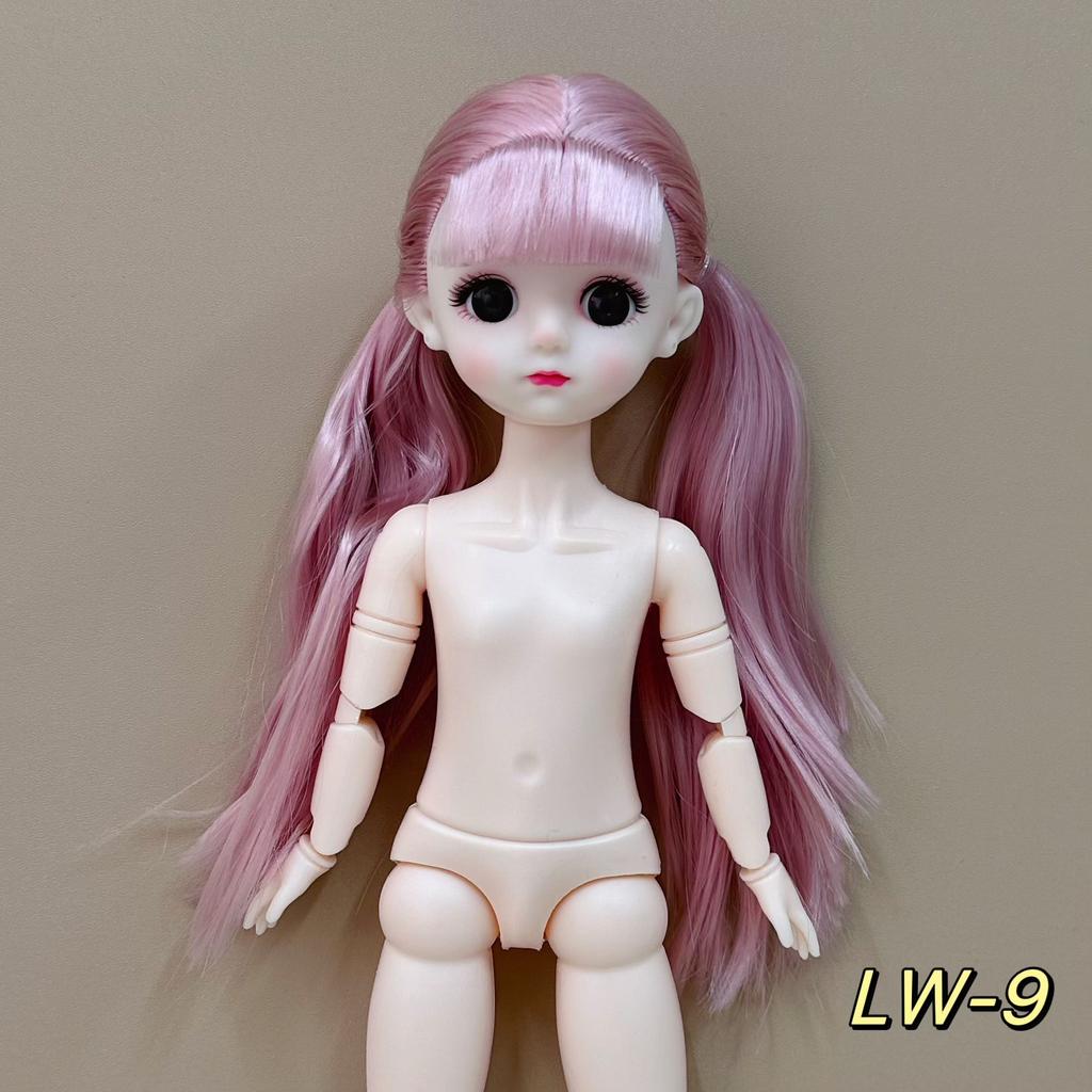 6 Minutes 30cm BJD Body Naked Doll 3D Real Eye General Muscle 20 Joint Cute Doll Change Girl Toy