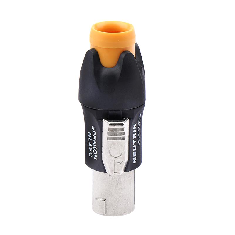 Metal 4 Pin Ohmic Connector Professional Audio Plug Stage Slightly Speaker Wire Accessories Solder-free NL4FC