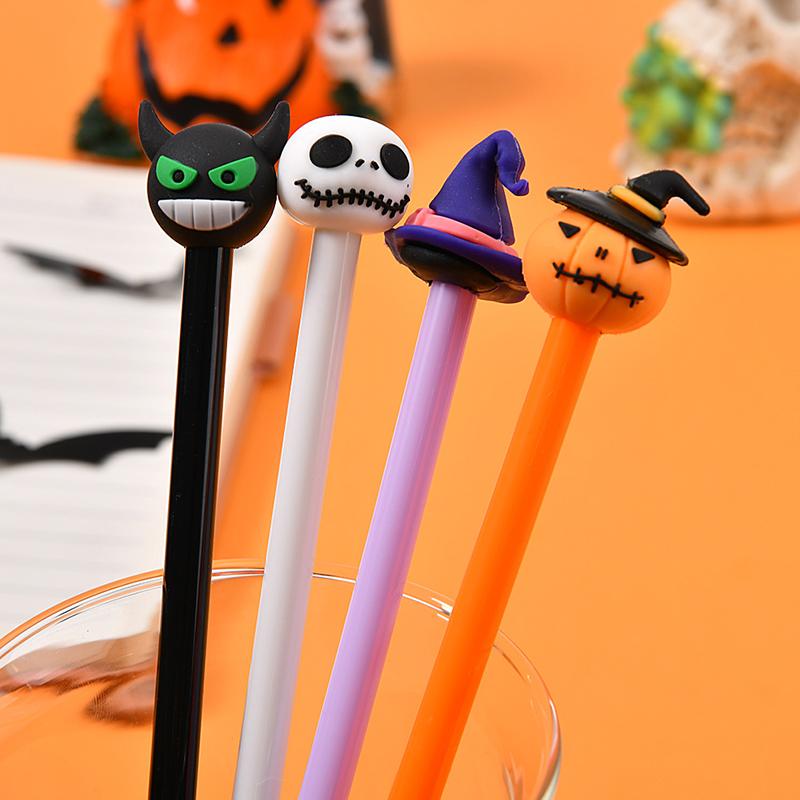 Halloween Elements Gel Pen Pumpkin Ghost Zombie Decorative School Supplies Reward Gift Cute Stationery Boys and Girls Favors ZYF