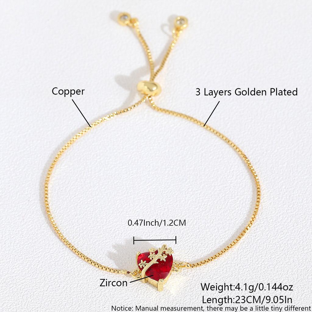 Fashion Heart-shaped Pendant Bracelet, Holy Heart Cross Bracelet, Versatile and Sweet Accessory