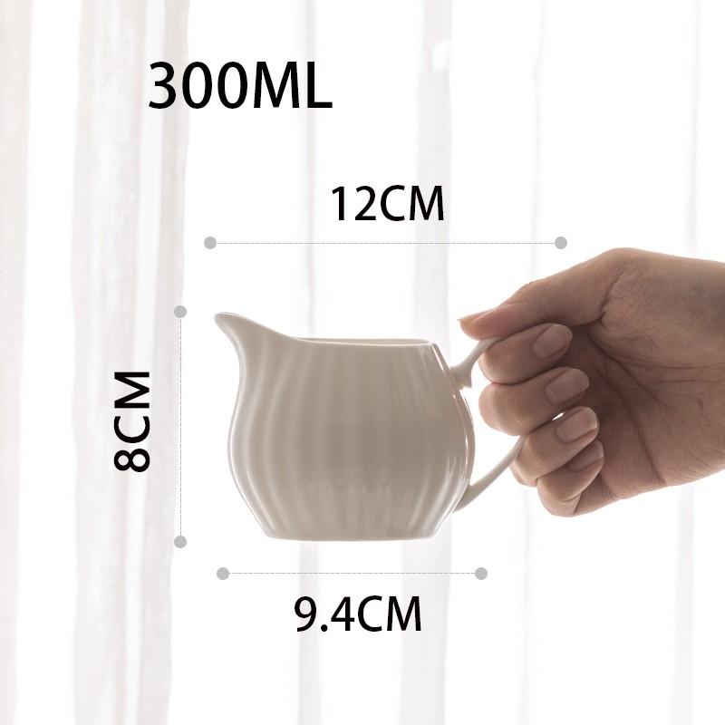 Bone China Coffee Pot Office Teapot Ceramic Large Capacity Tea Pot with Filter Creative Household Simple Handmade White Kettle