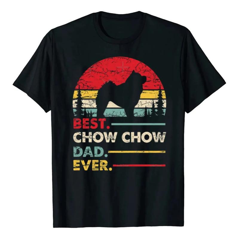 Divertidas Camisetas Con Estampado De Best Chow Chow Dog Dad S