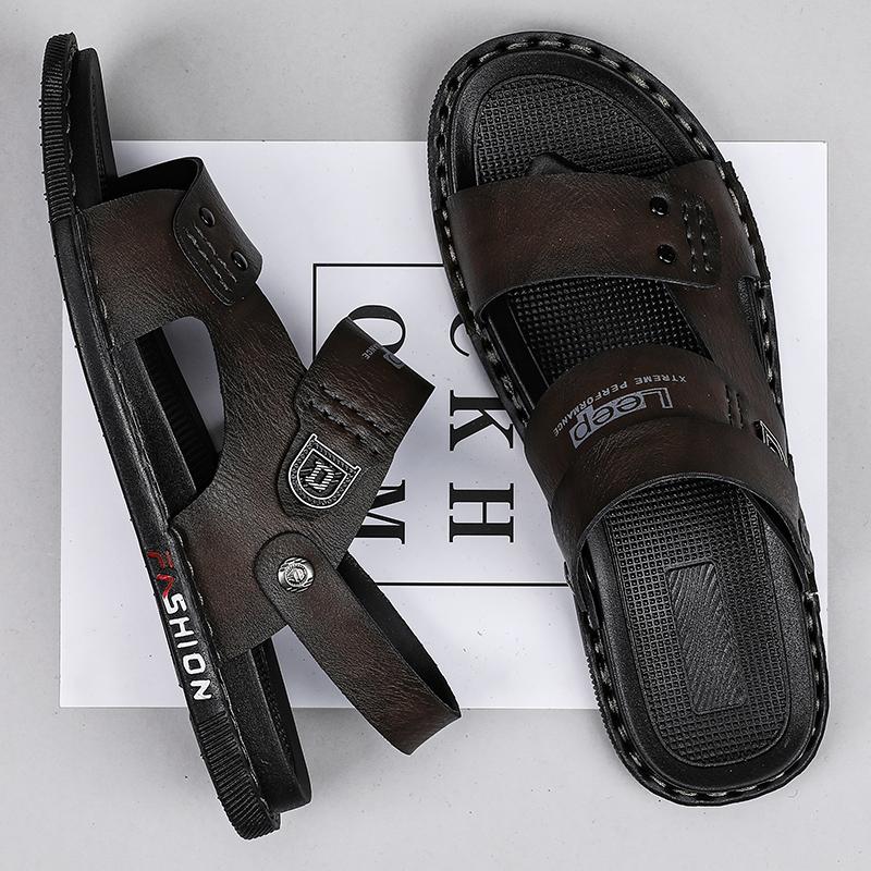 Herrsandaler Casual Sommar Utomhus Vattenskor Strandskor Strand Vandring Sandaler Halkfria Zapatillas Hombre