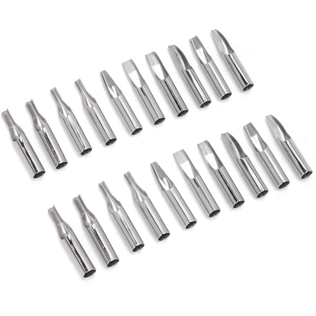 20pcs Tattoo Tip Kit Stainless Steel Tattoo Needle Tips 5FT 7FT 9FT 11FT 13FT 15FT 5RT 7RT