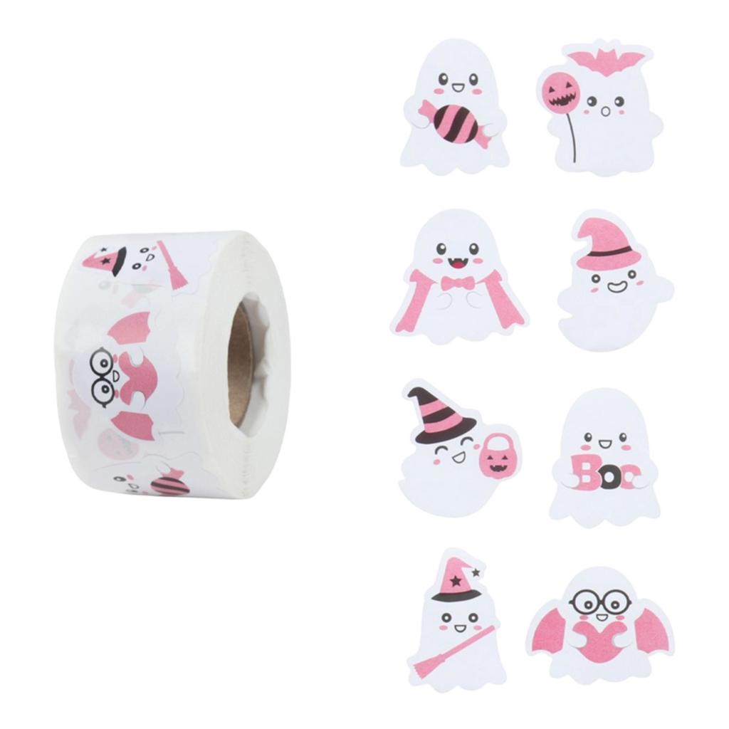 500 Pack Halloween Stickers - Assorted Designs for Party Favors, Bags and Kids Crafts