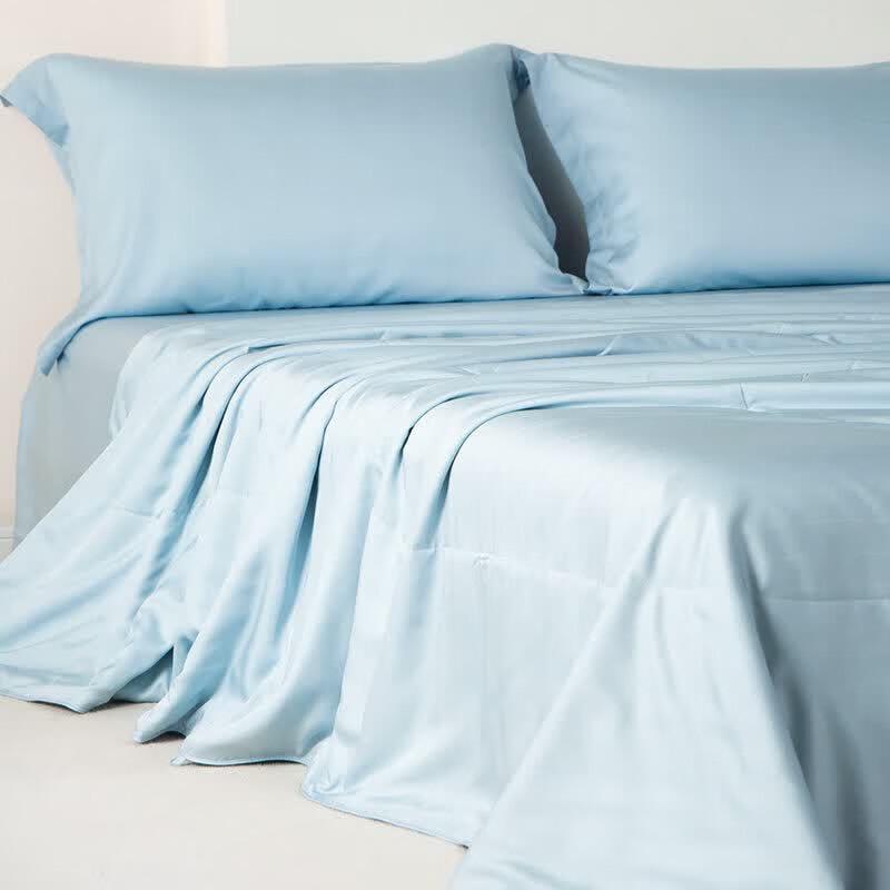 SILKUEEN Tussah Silk Lyocell Summer Quilt