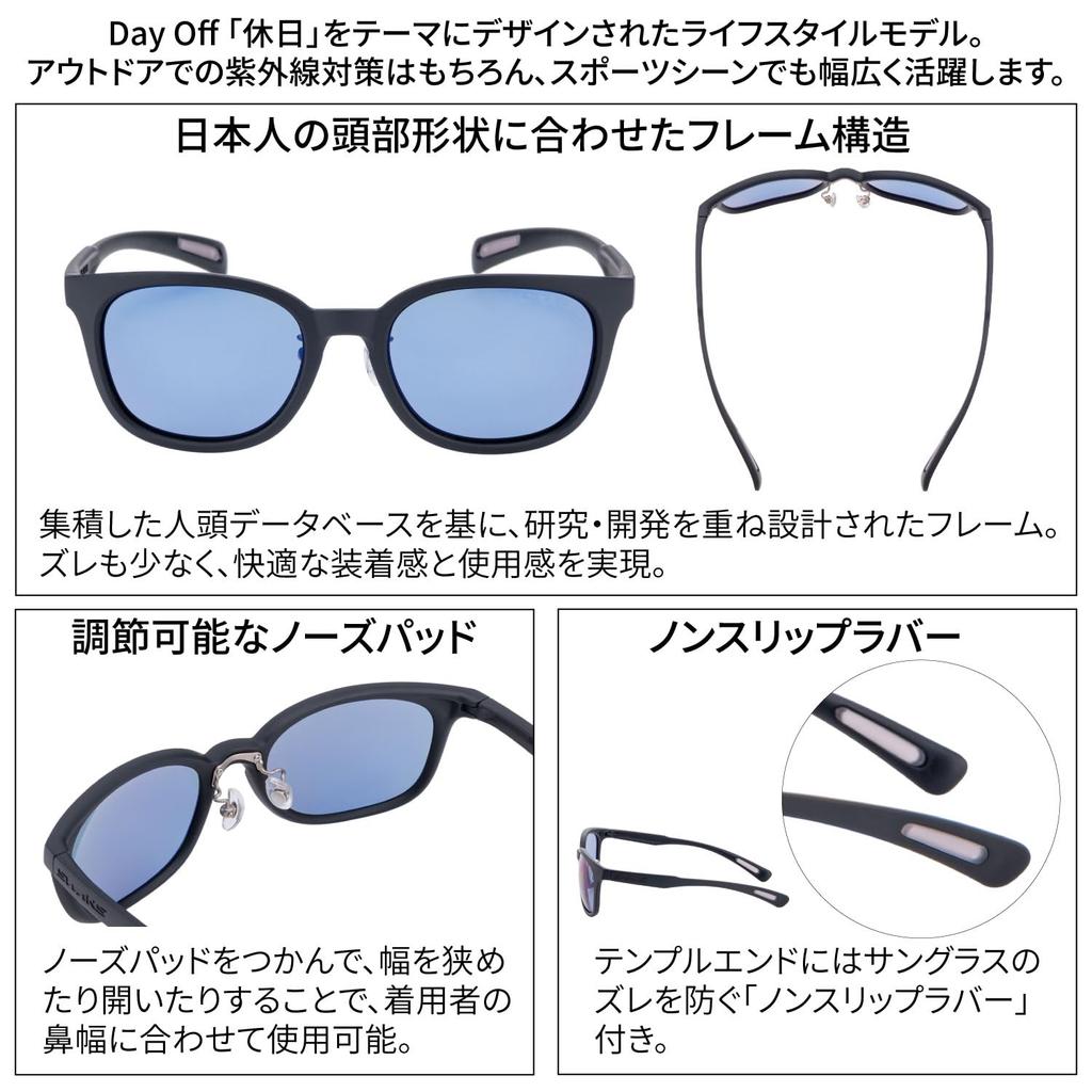 SWANS DF Pathway MBK Matte Black Sports Sunglasses with Polarized Perfect for and Golf PW-0167 Lenses, Fishing, Running,