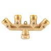 Brass Garden 4 Way Hose Splitter Hose Adapter Ball Valve Water Faucet Valve Connector