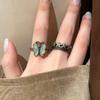 Unique Butterfly Flower Ring Retro Style Statement Pieces For Fall Winter Outfits Fashion Jewelry Gift