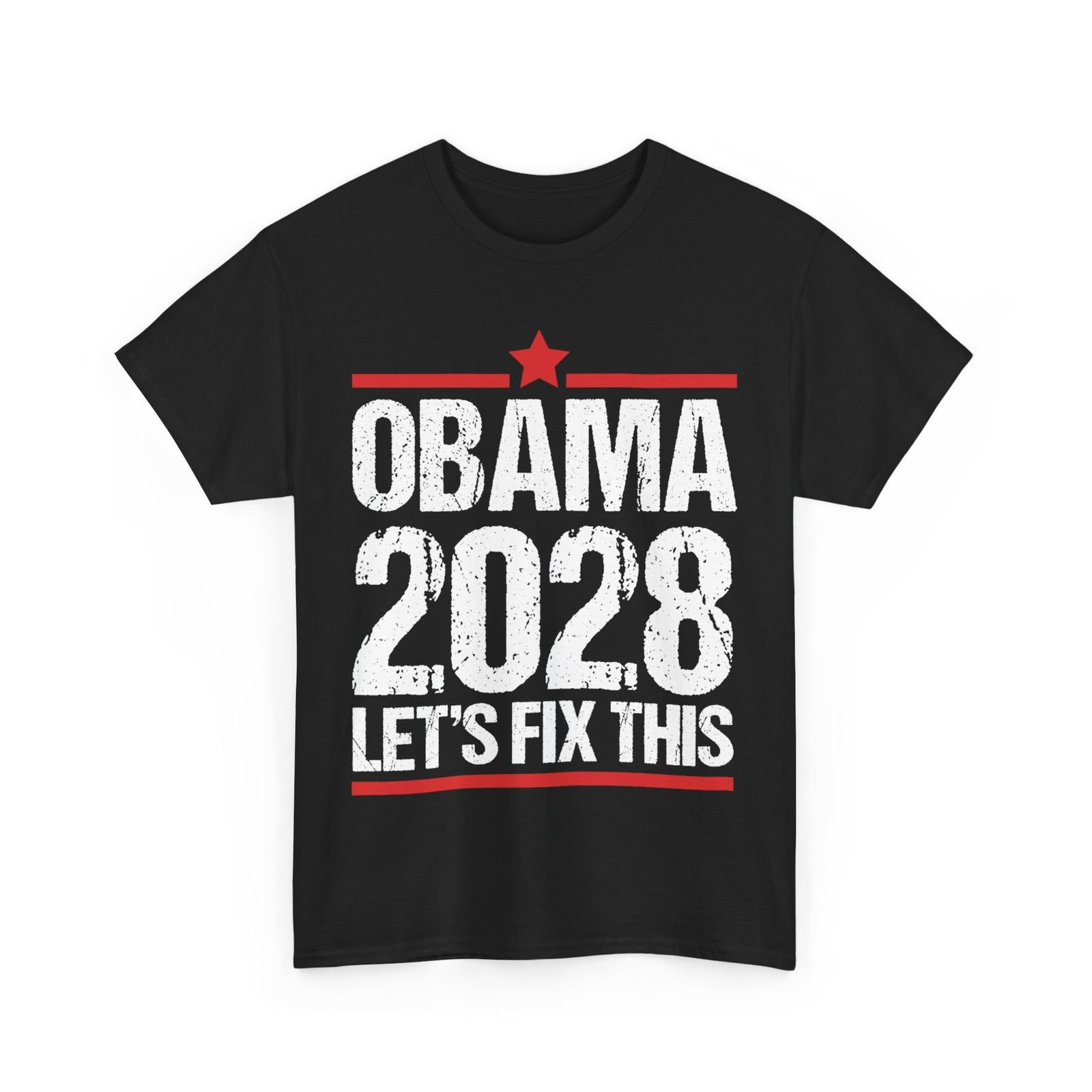 

Obama Retro Vintage Patriotic 2028 Political Protest Rally T-Shirt Mens Womens Tees Top 4XL