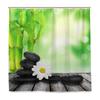 Pebble Printed Shower Curtain Mildew Washable Curtain With Hook Bathroom Decorative Curtain Rocks 3D Shower Curtains 240*180Cm