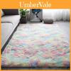 Dicker quadratischer Polyesterteppich für Schlafzimmer und Wohnzimmer Stilvoller Tie-Dye-Teppich für Mädchen Fleckenbeständige Fußmatte