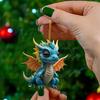 Playful Cartoon Dragon Acrylic Keychain Ideal For Christmas Halloween Giving Gift