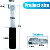 Enclosed Trailer Door Handle with Rubber Grip, Cargo Trailer Side Rear Door Handle - Weld-On Replacement Handle for Cam Bar Lock Assembly