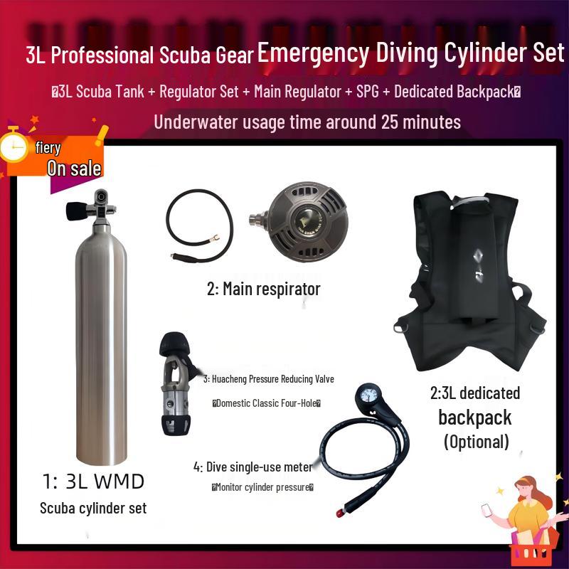 Scuba Diving Oxygen Tank & Emergency Gear