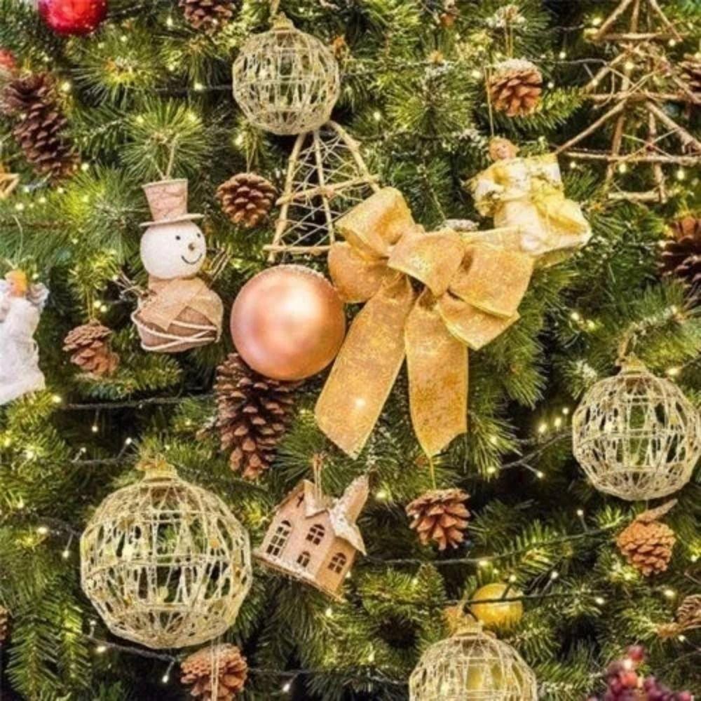 6 Stück bruchsichere Weihnachtsdekoration Kugeln mit Schuppen Hängende Weihnachtskugeln Dekoration Partyzubehör Glitzernd