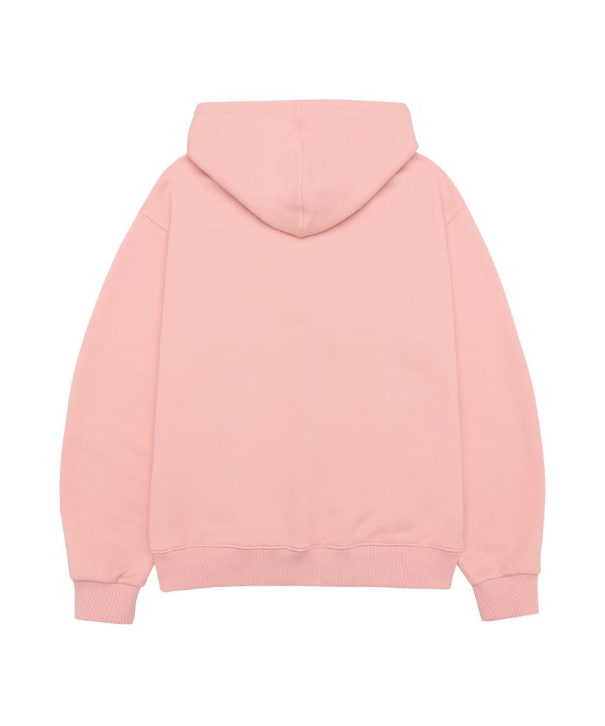 Qwer Big Typo Hoodie Pink
